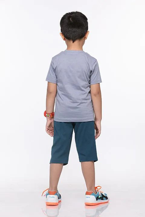 Selvas Boys Round Neck Tees With 3/4 Pant - Beema