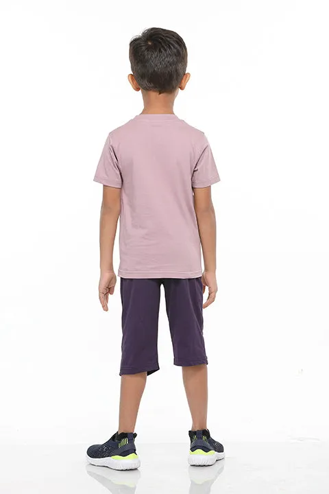 Selvas Boys Round Neck Tees With 3/4 Pant - Beema