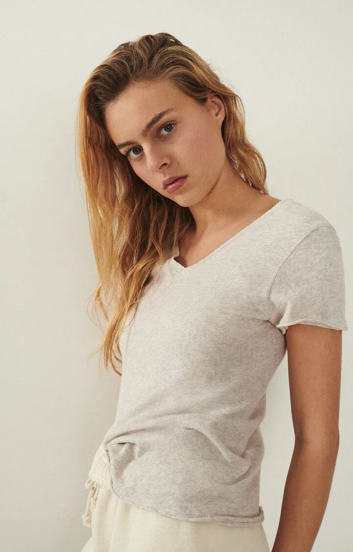 SONOMA V-Neck Short Sleeve Tee in Polar Melange
