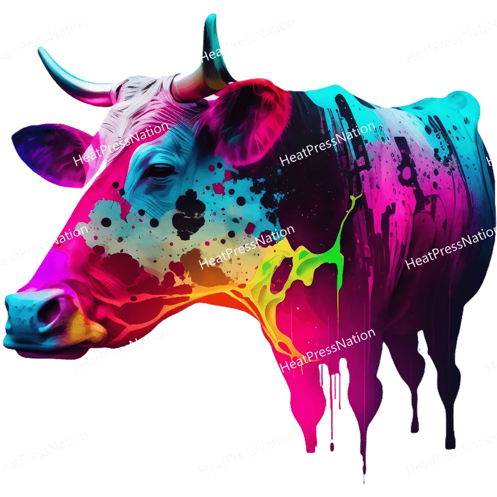 Spaltter Colorful Cow Design