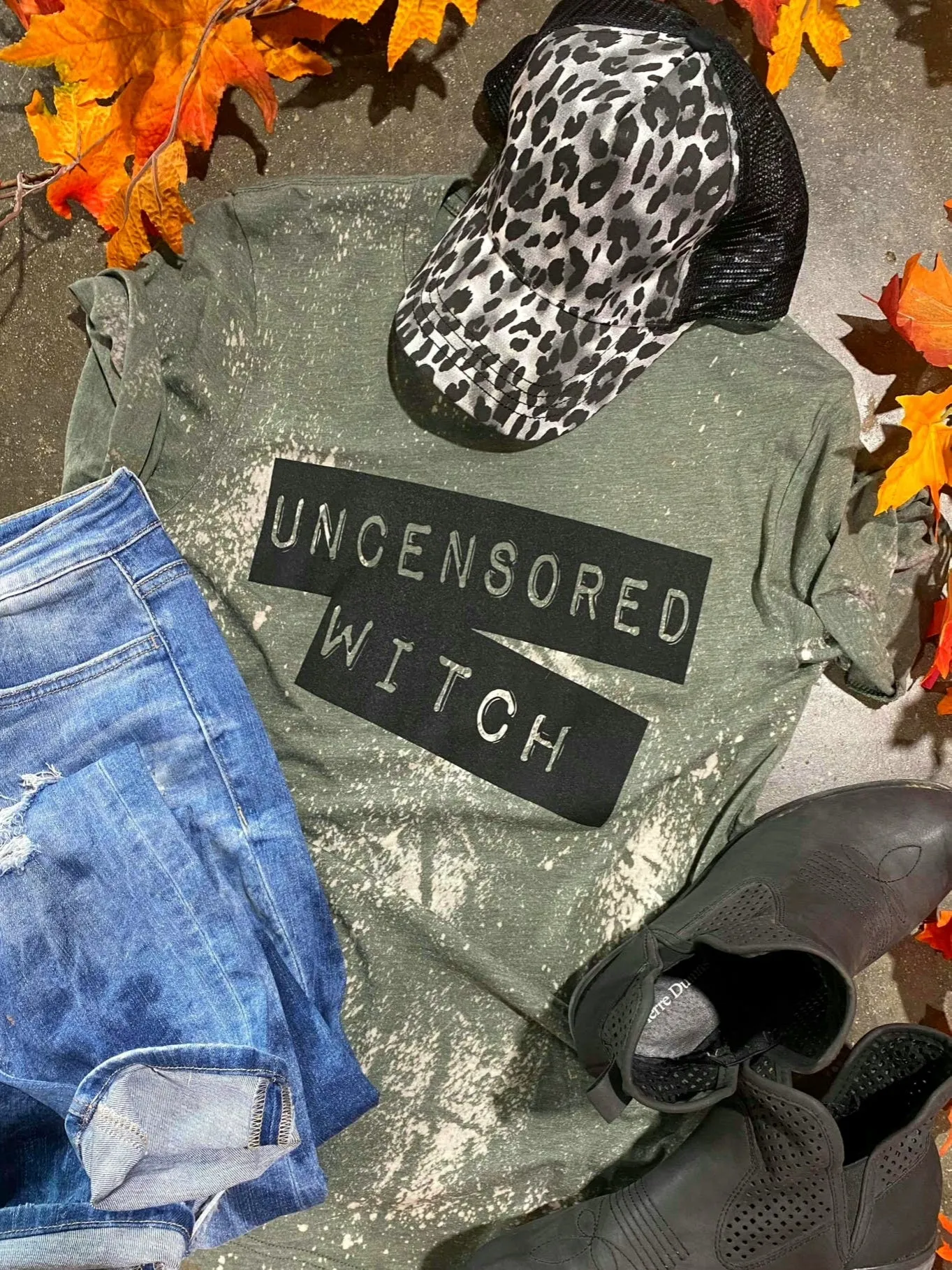 UnCensored Witch Bleach Graphic T-Shirt