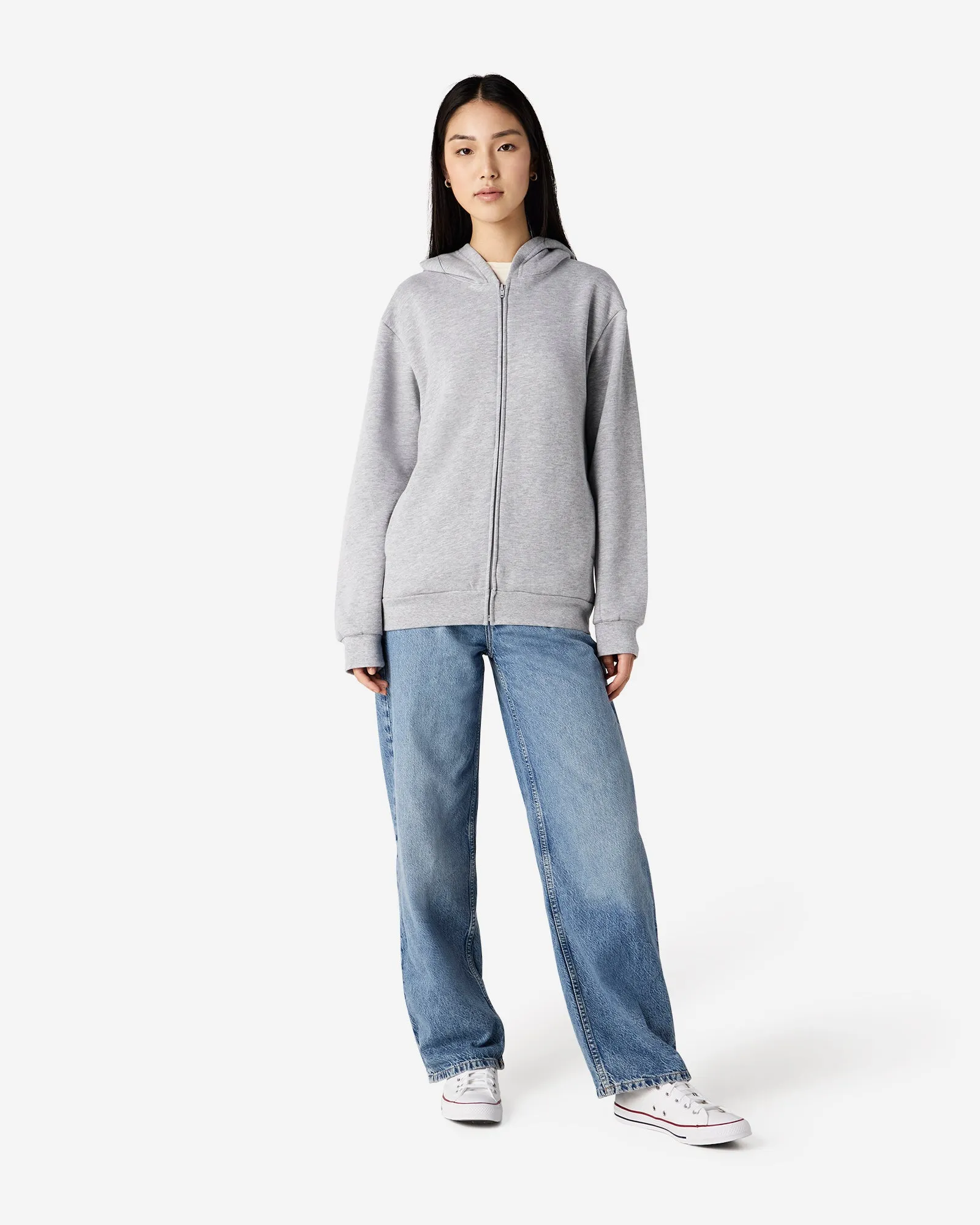 Unisex Fleece Zip-Up Hoodie