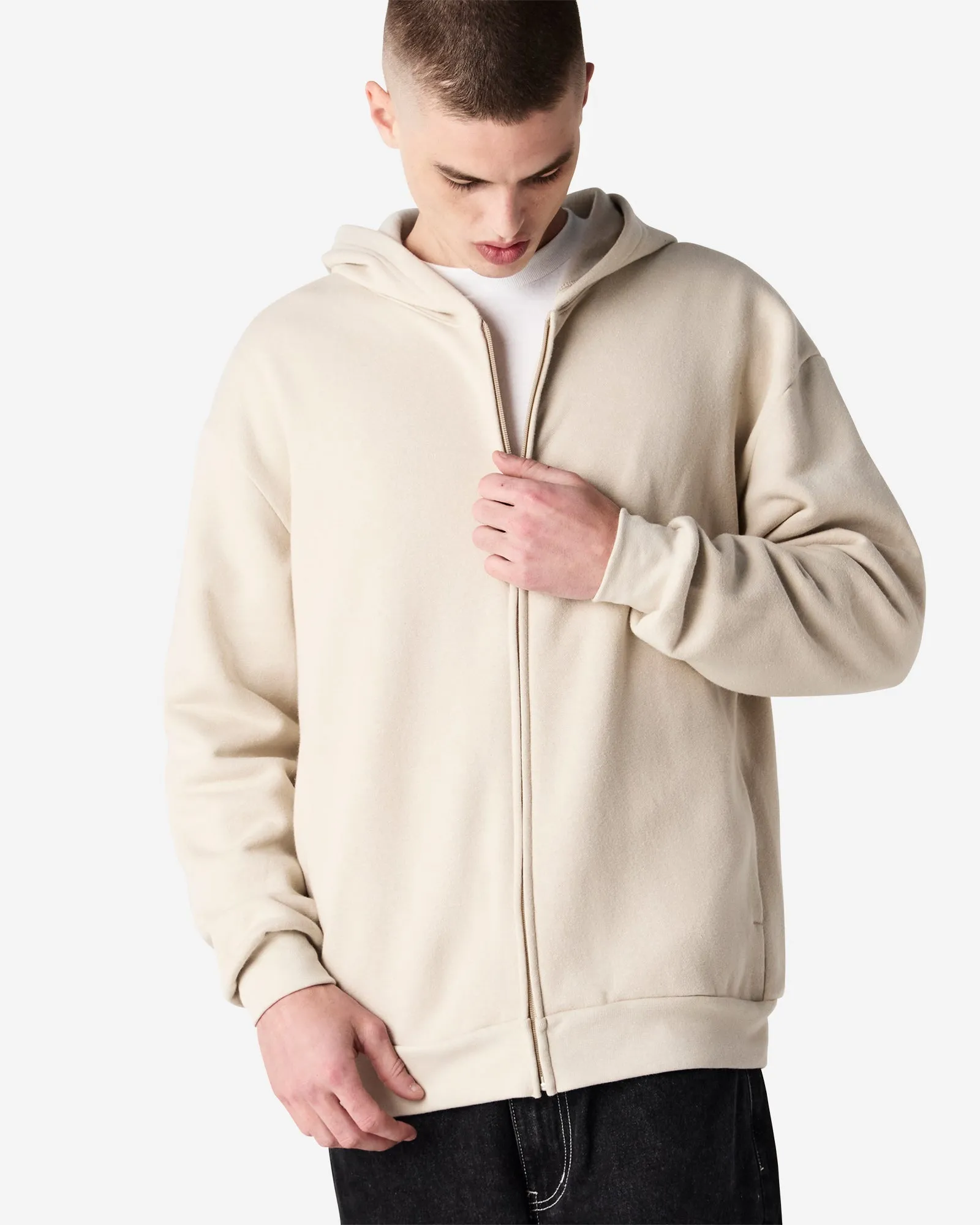 Unisex Fleece Zip-Up Hoodie