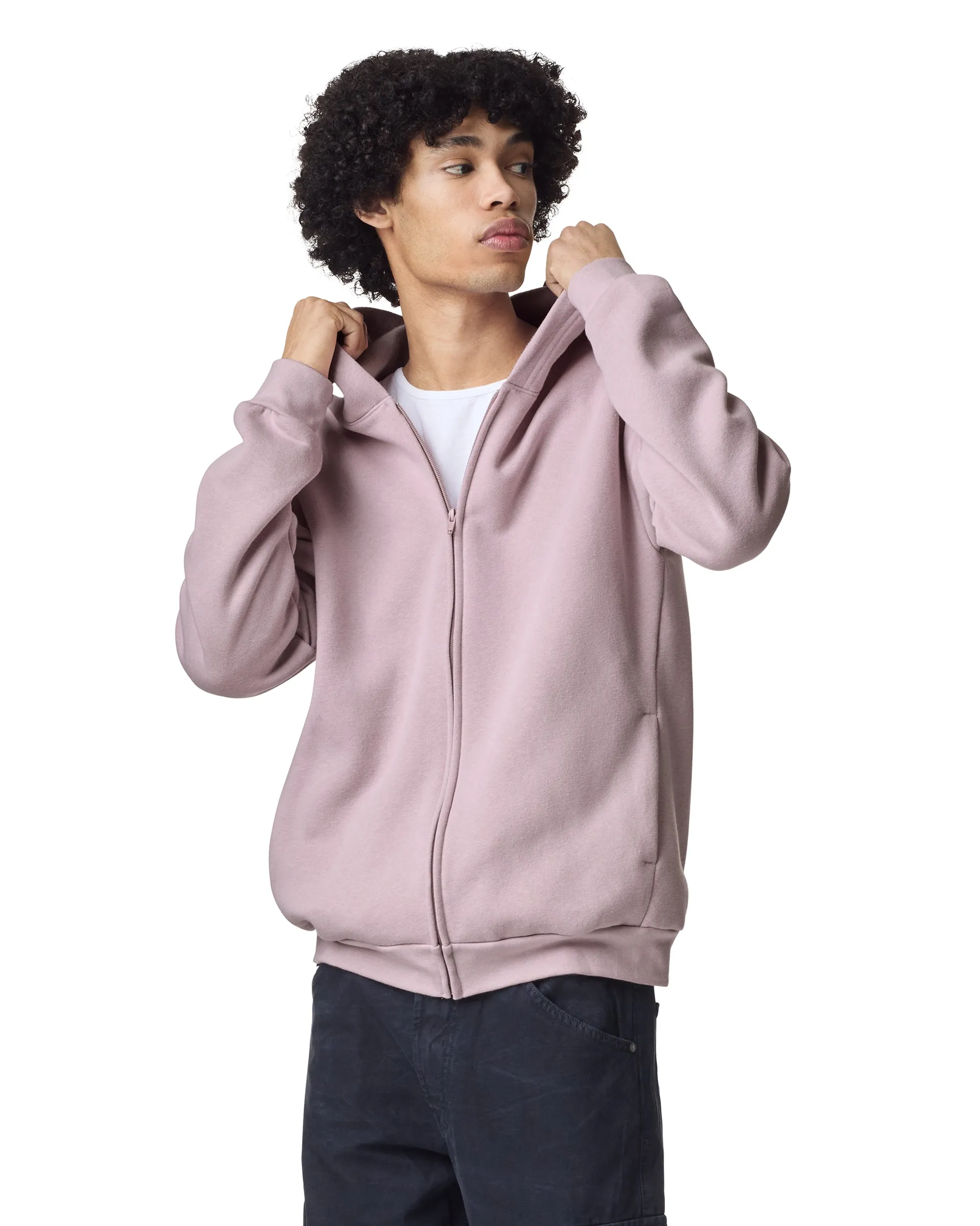 Unisex Fleece Zip-Up Hoodie