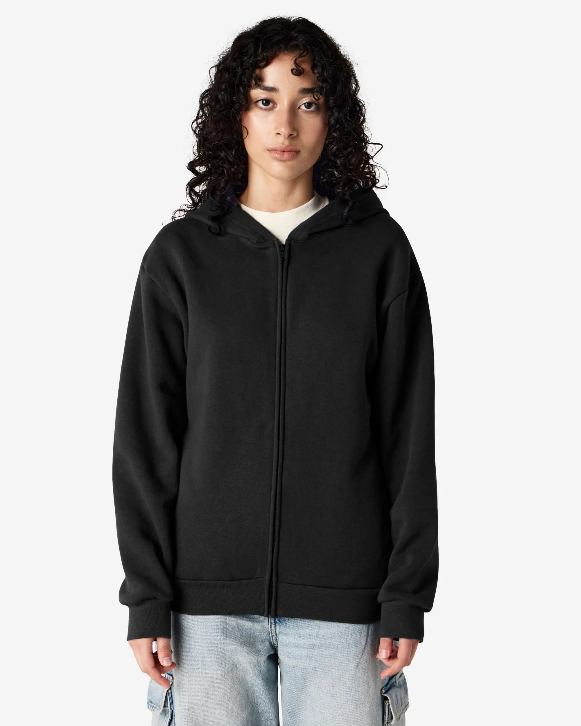 Unisex Fleece Zip-Up Hoodie