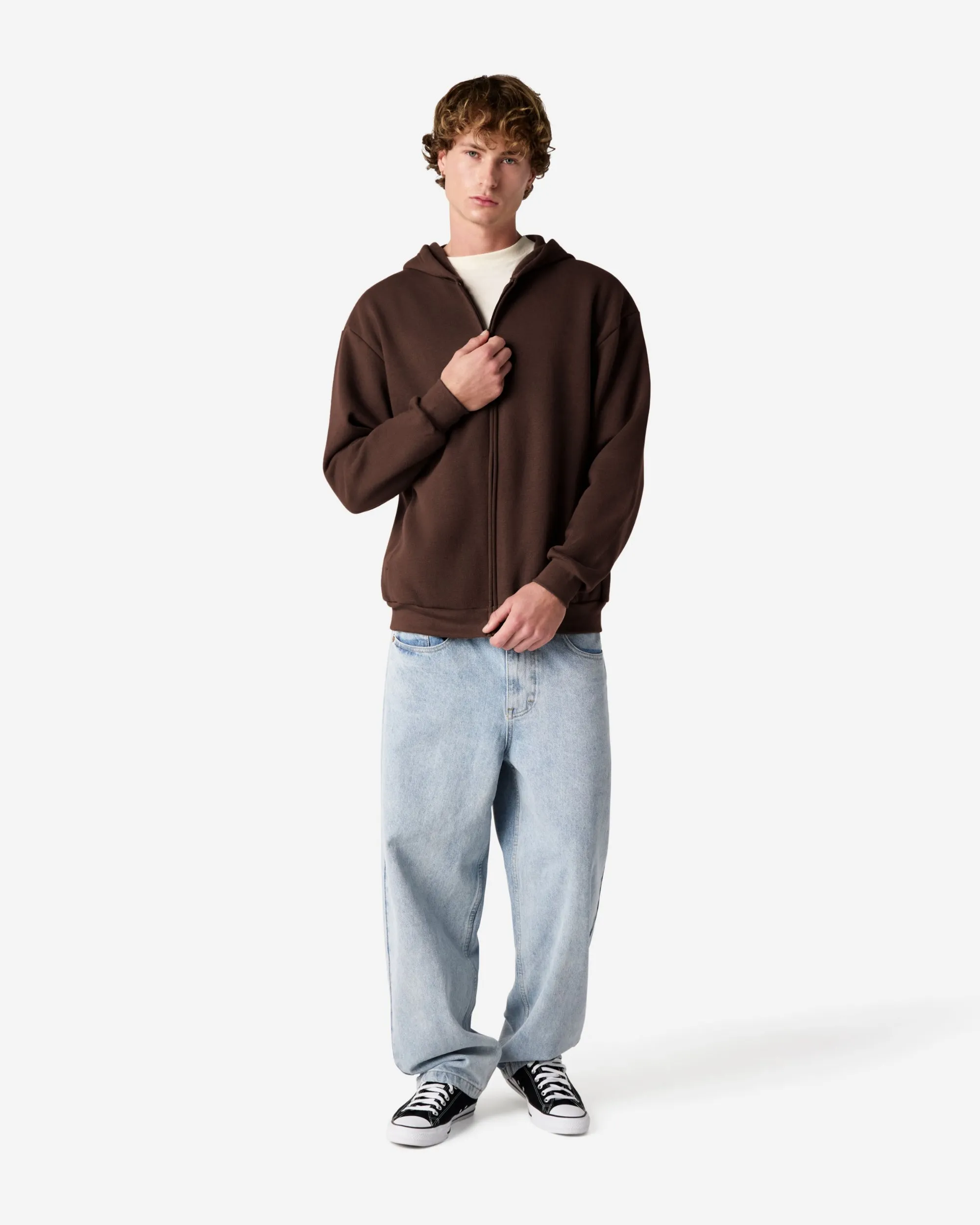 Unisex Fleece Zip-Up Hoodie