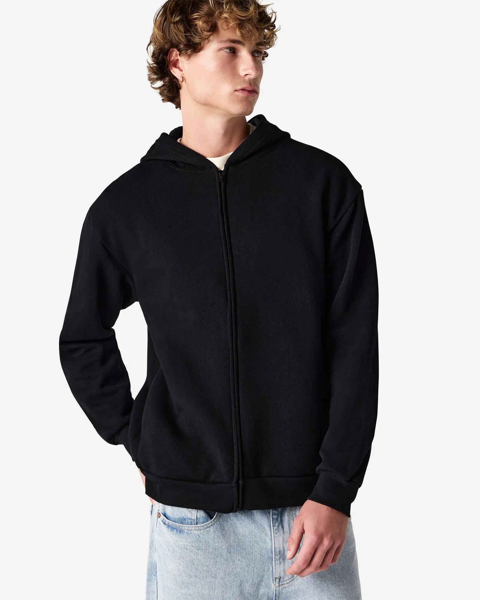 Unisex Fleece Zip-Up Hoodie