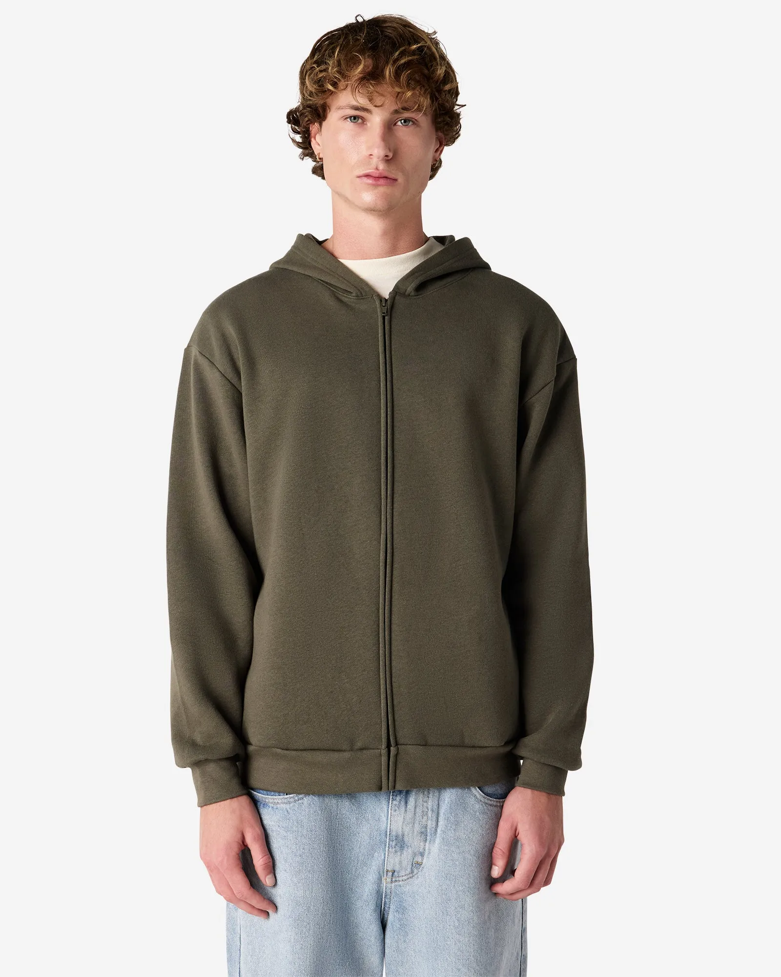 Unisex Fleece Zip-Up Hoodie