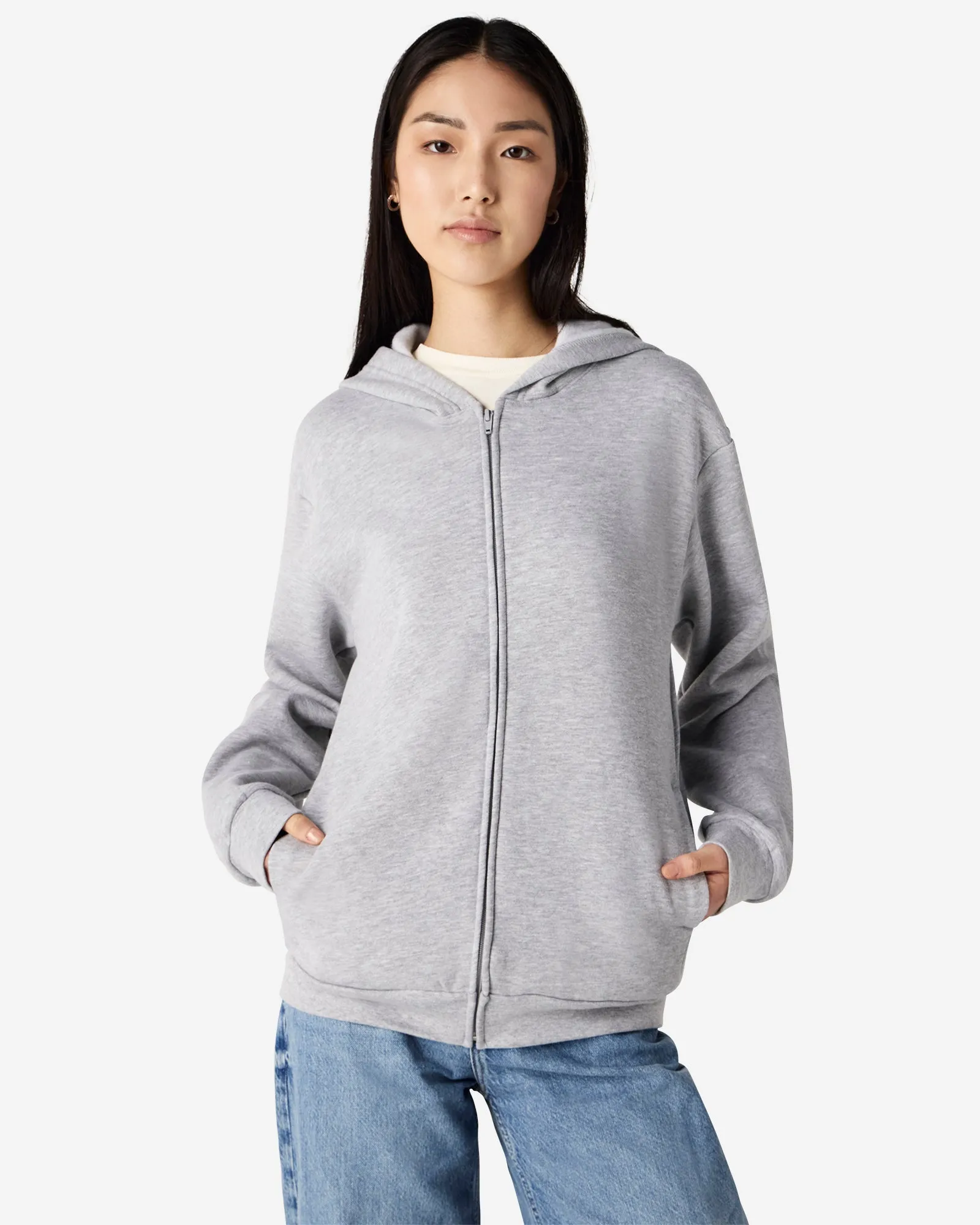 Unisex Fleece Zip-Up Hoodie