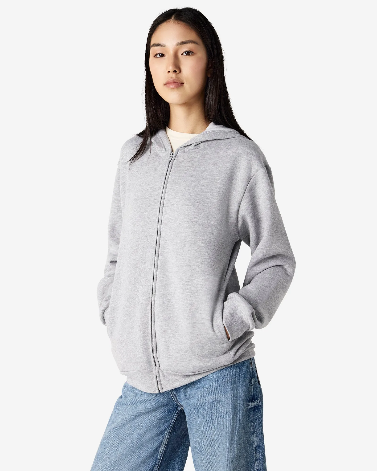Unisex Fleece Zip-Up Hoodie