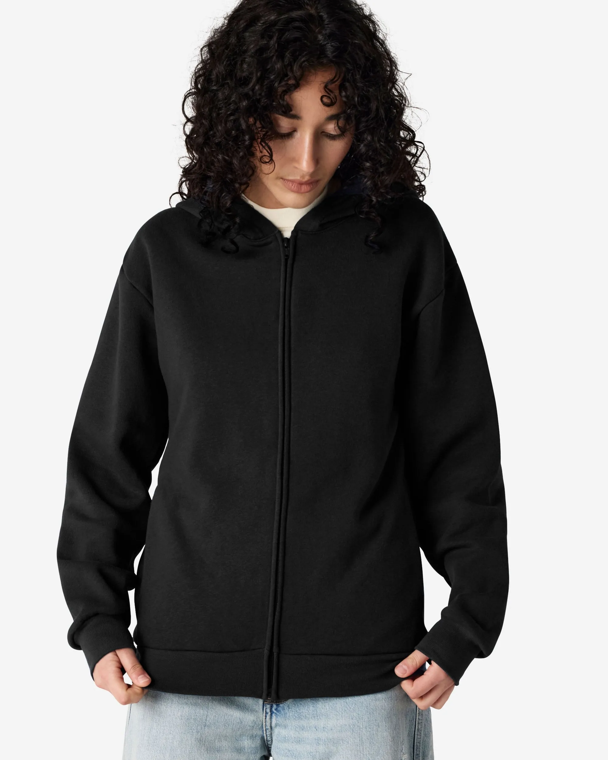 Unisex Fleece Zip-Up Hoodie