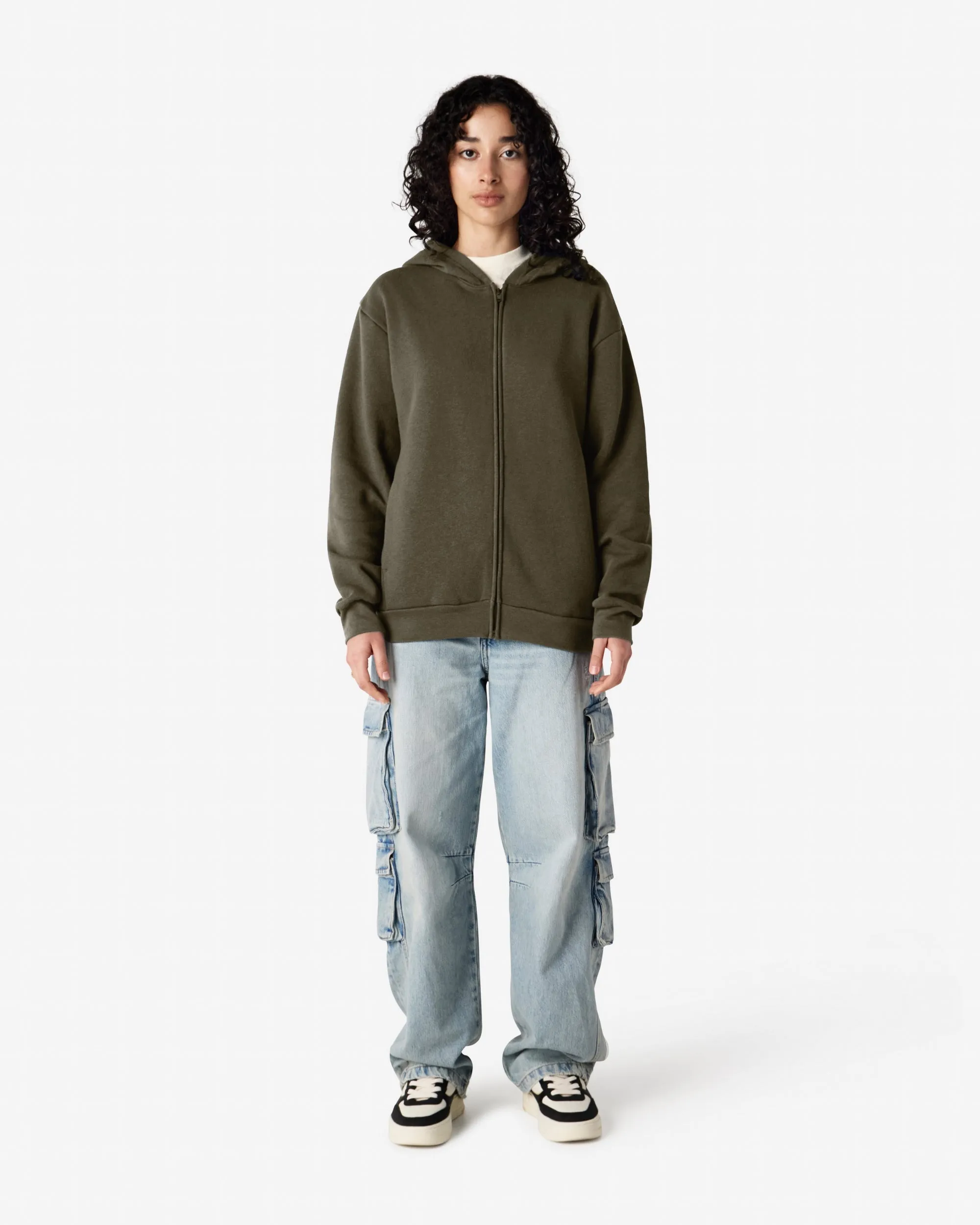 Unisex Fleece Zip-Up Hoodie