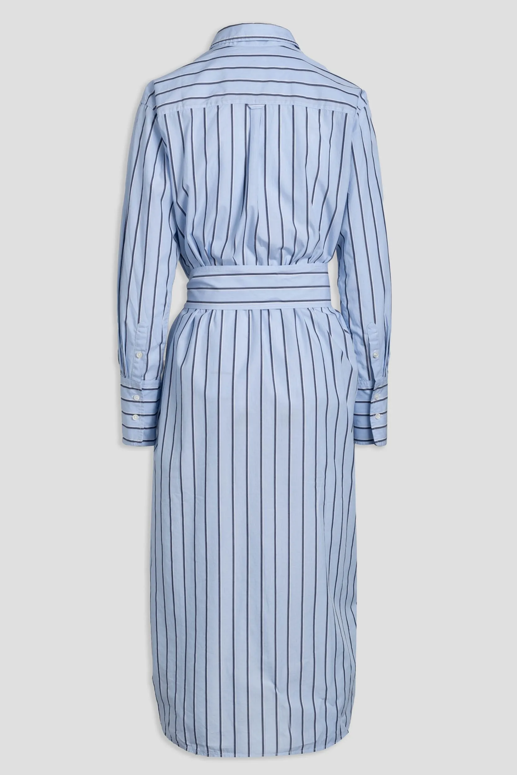 unsubscribed striped boyfriend shirt dress