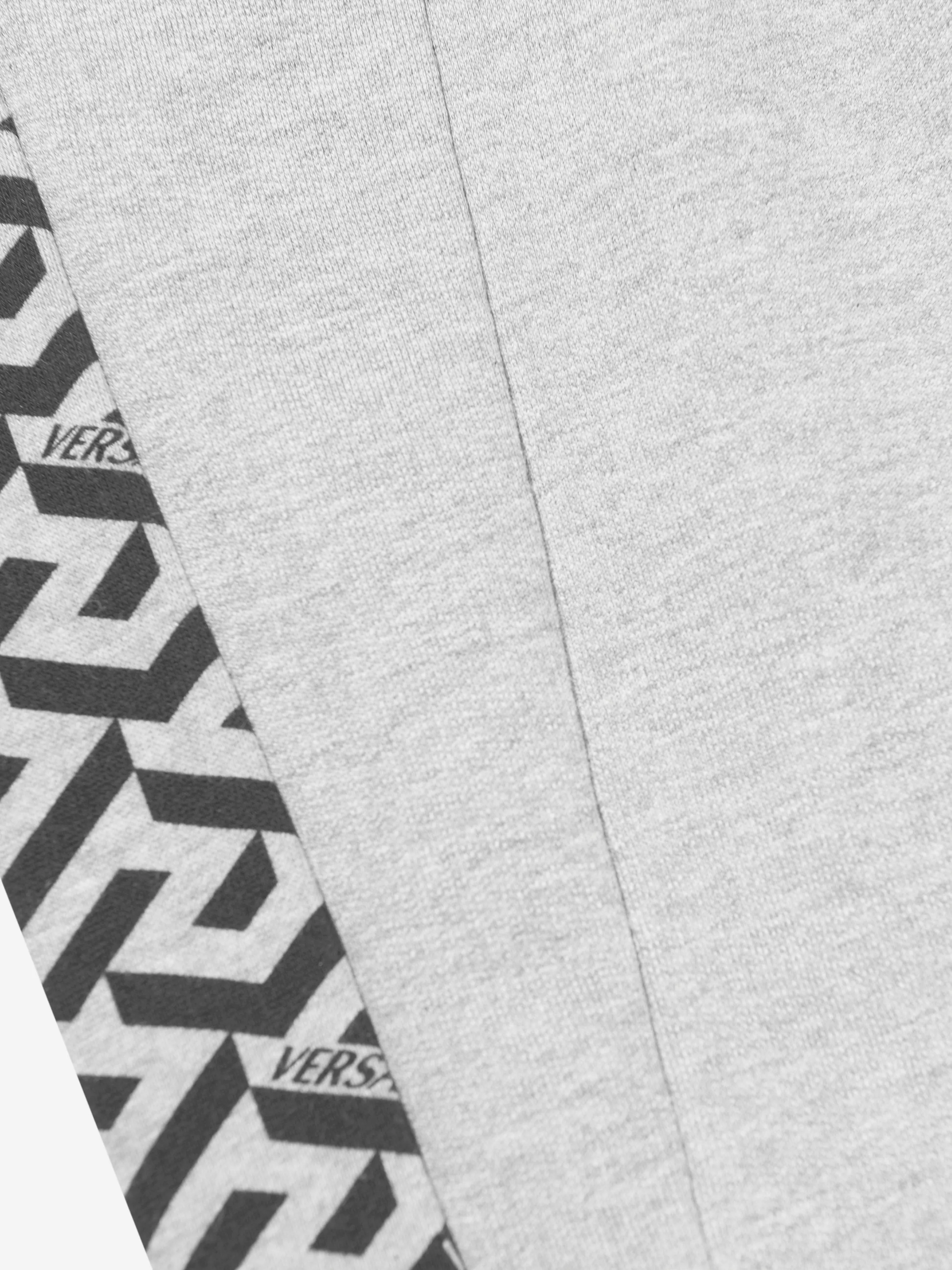 Versace Boys La Greca Logo Joggers in Grey
