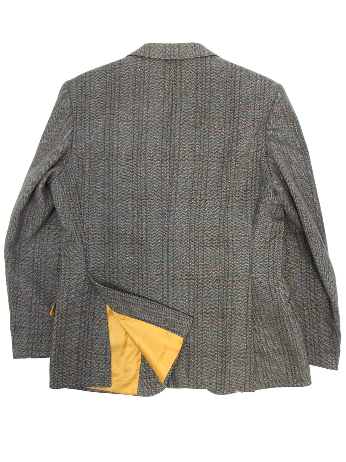 Vintage Saxony Grey Check Tweed Jacket