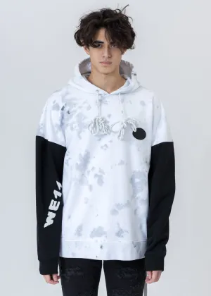 White Logo Applique Hoodie