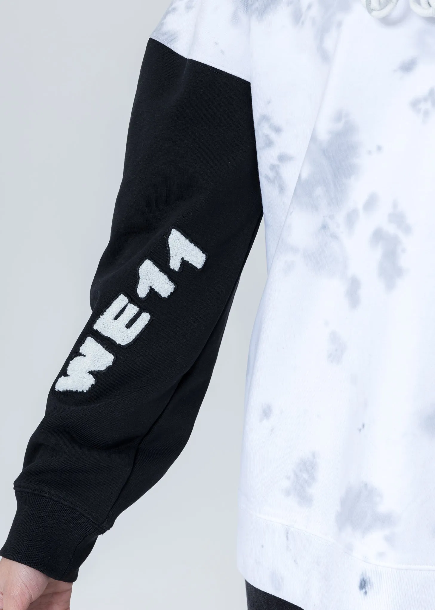 White Logo Applique Hoodie