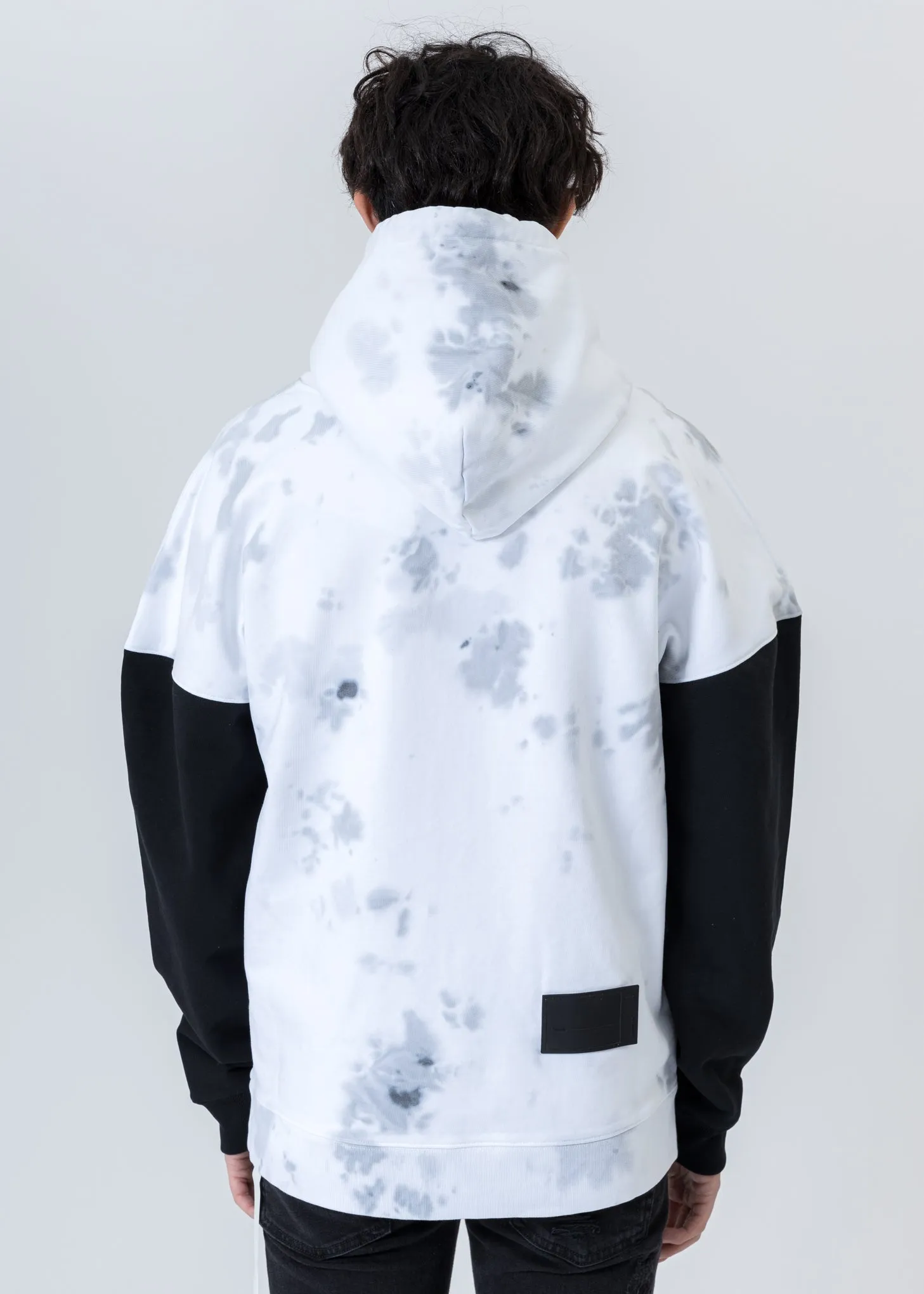 White Logo Applique Hoodie
