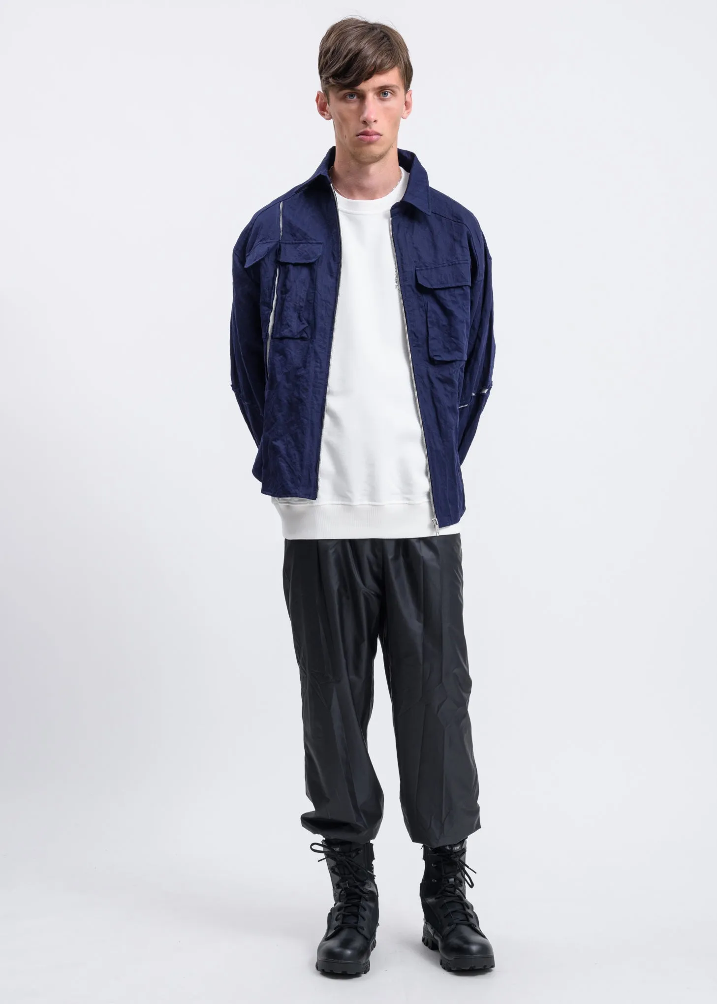 White Numbered Graphic Sweatshirt