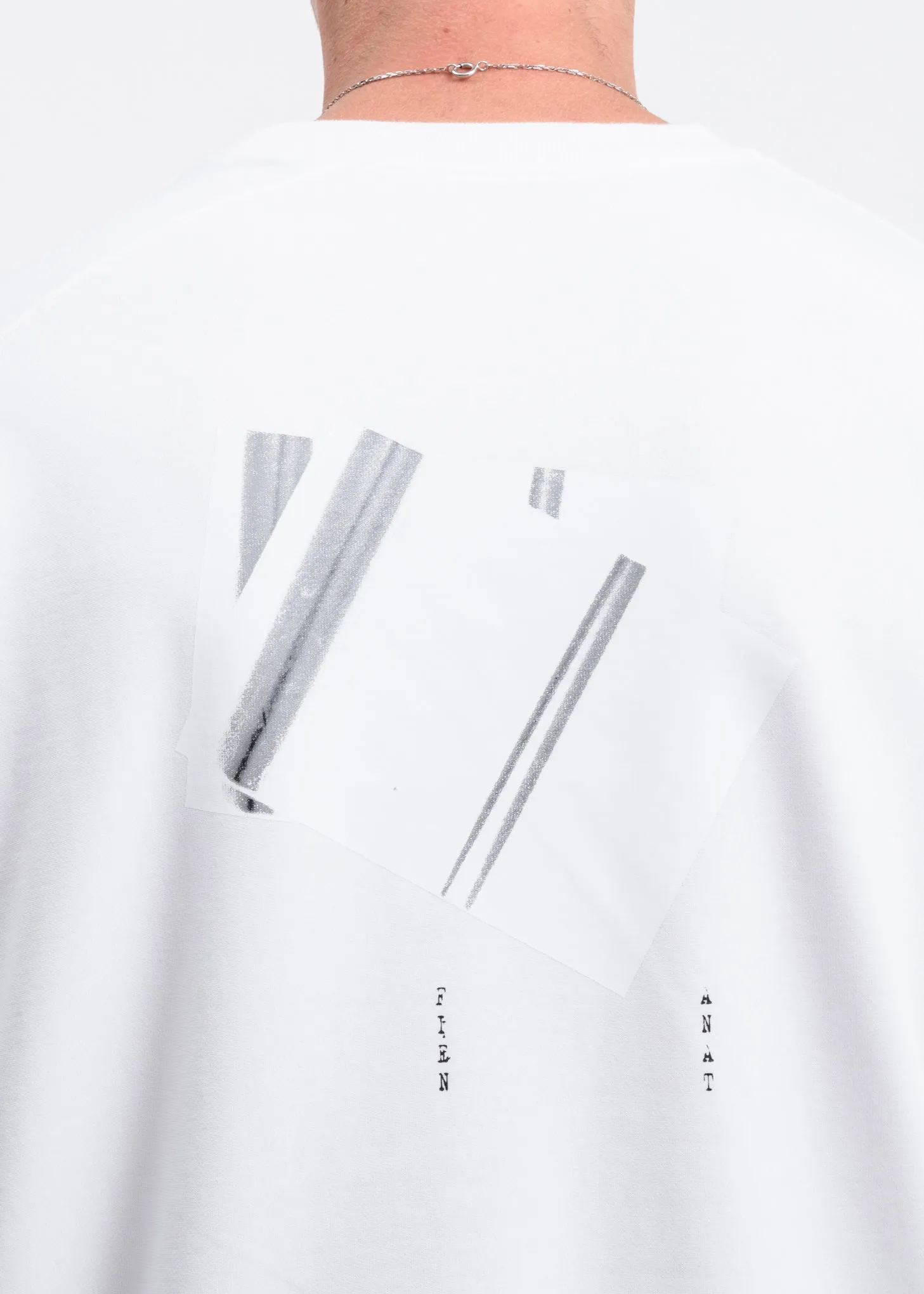 White Numbered Graphic Sweatshirt