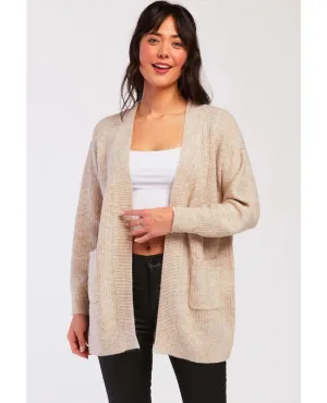 Winona Open Cardi Oatmeal