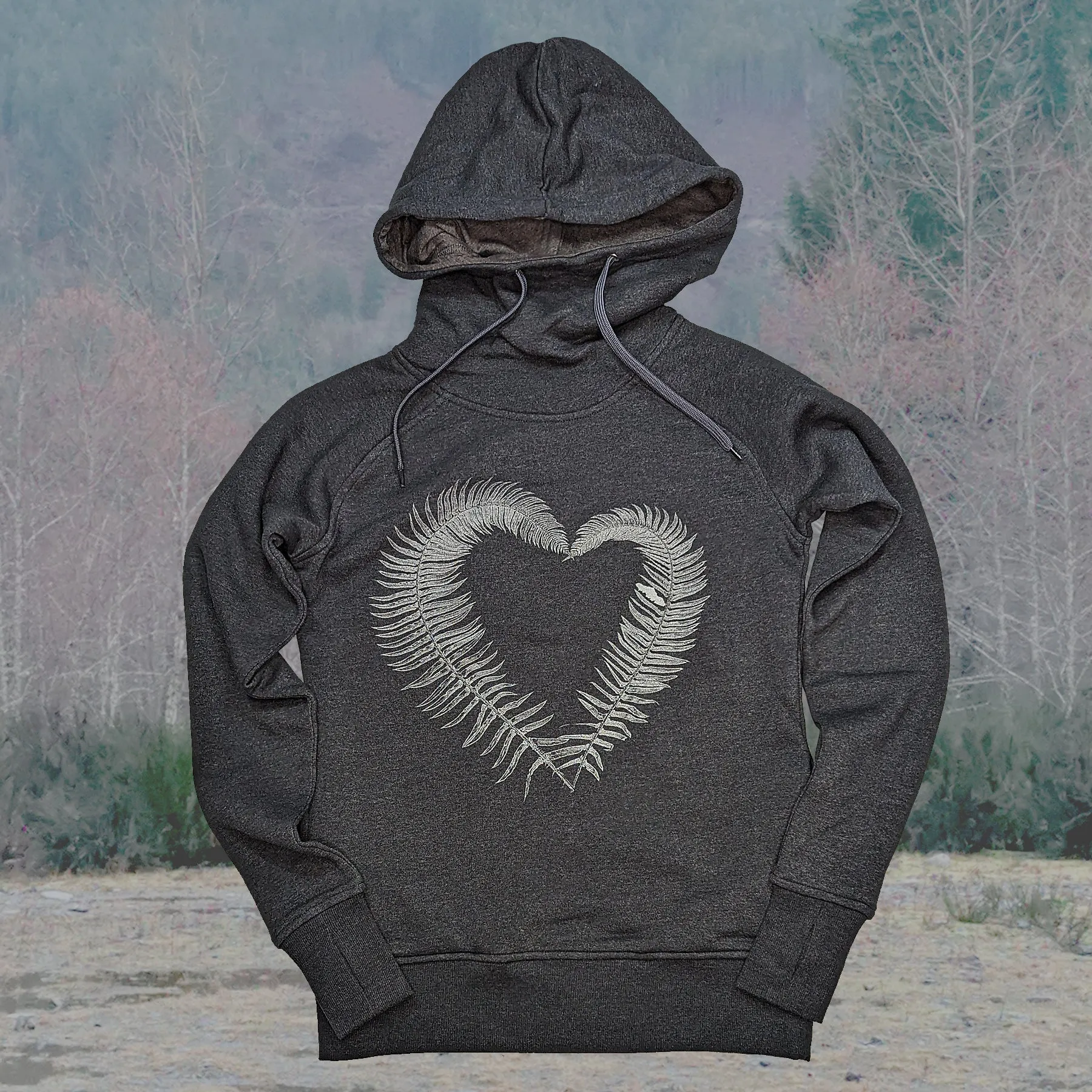 Women's Fern Heart Scuba Hoodie