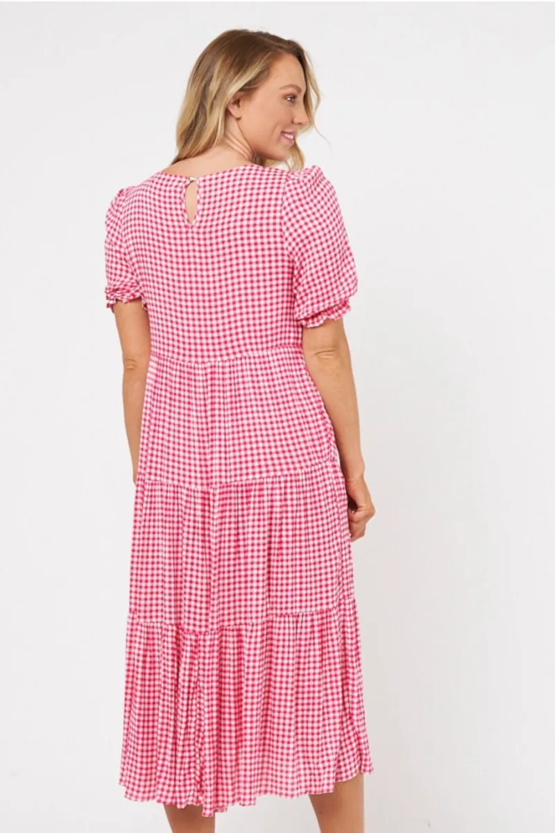 Worthier - Southside Gingham Dress Pink