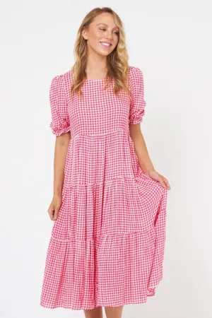 Worthier - Southside Gingham Dress Pink