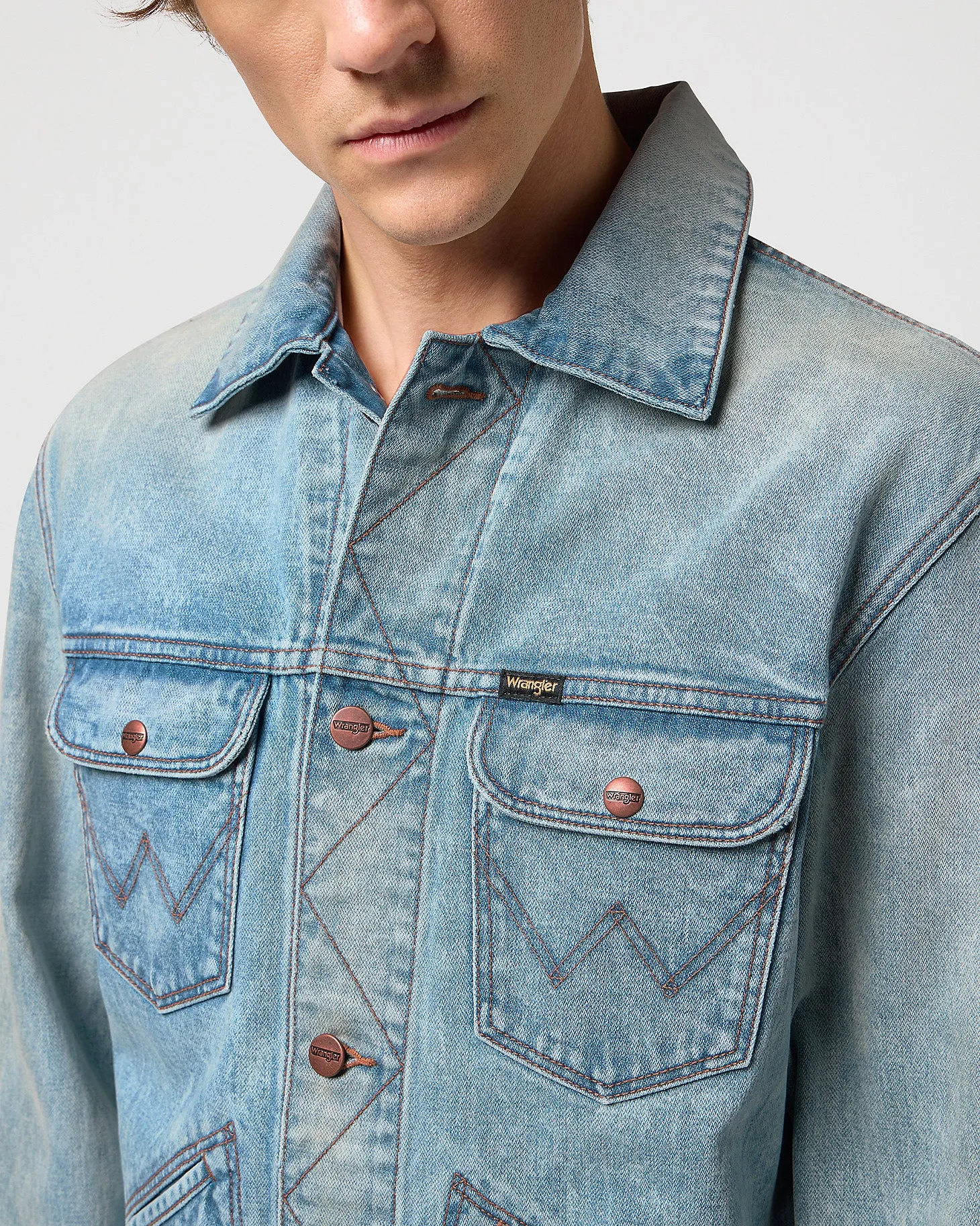 Wrangler Icons 124MJ Western Denim Jacket - Rattle Snake