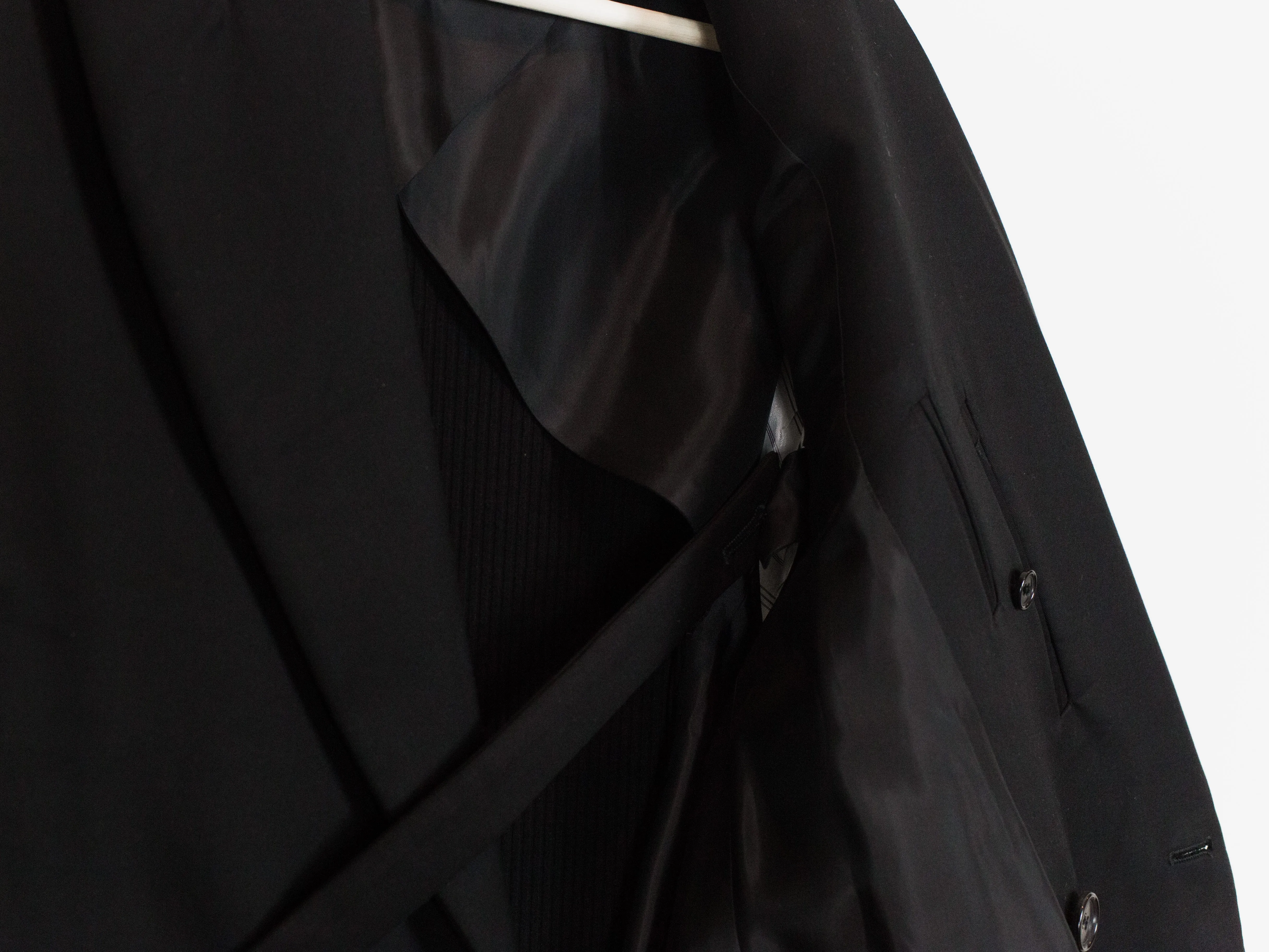Yang Li SS17 Painted Collar Double-Breasted Long Coat