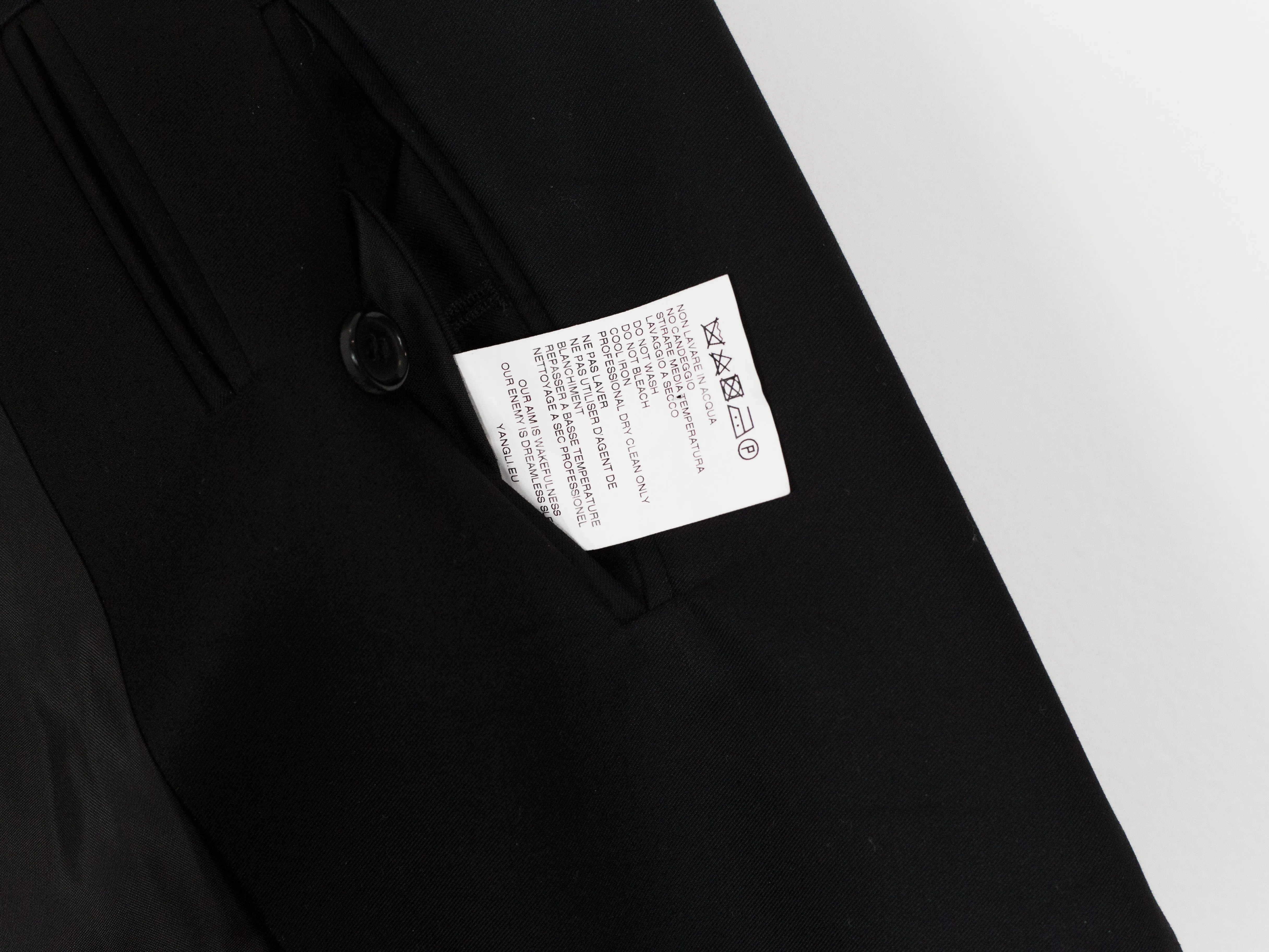Yang Li SS17 Painted Collar Double-Breasted Long Coat